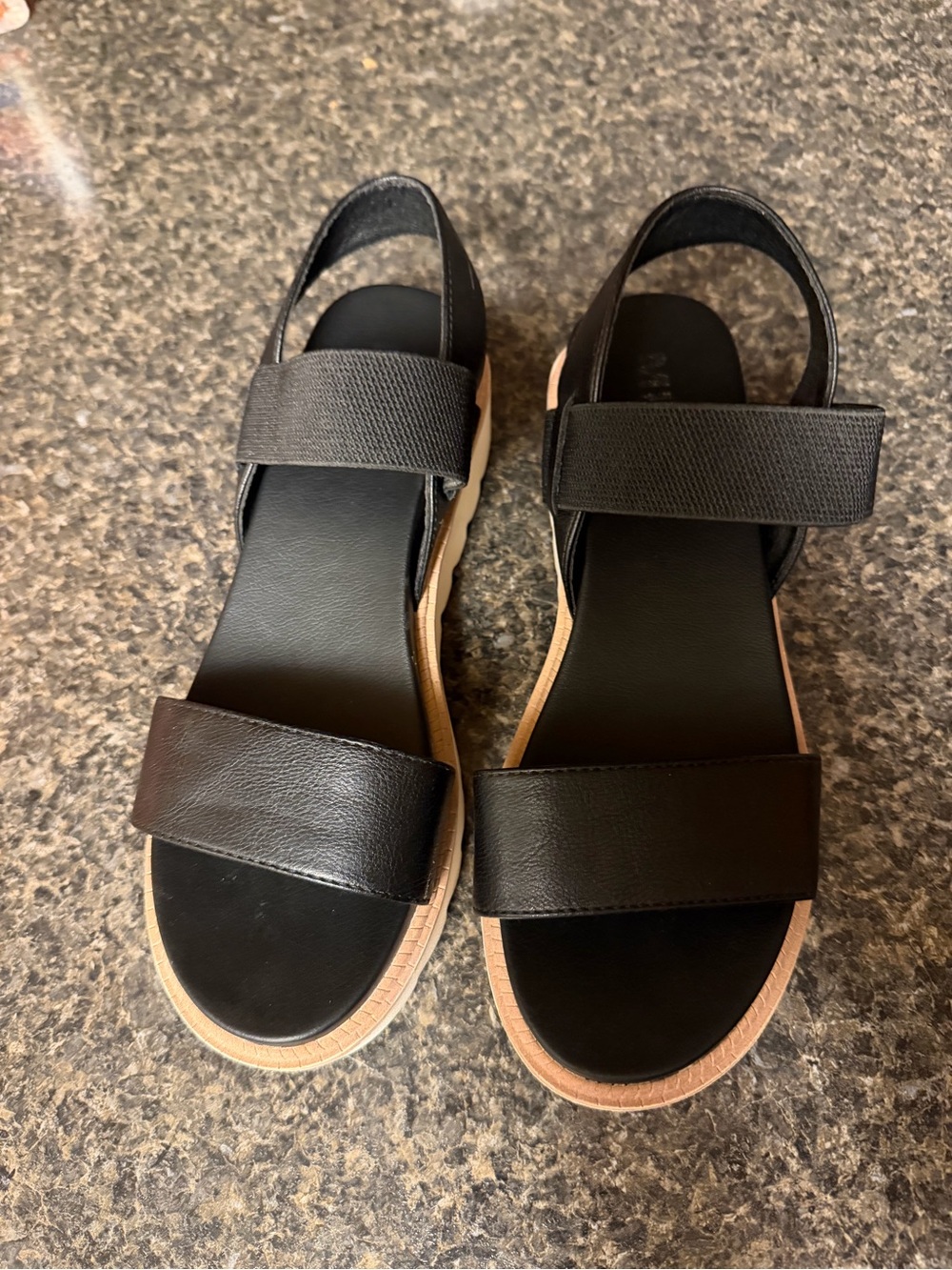 Women’s Black Strap Platform Sandals